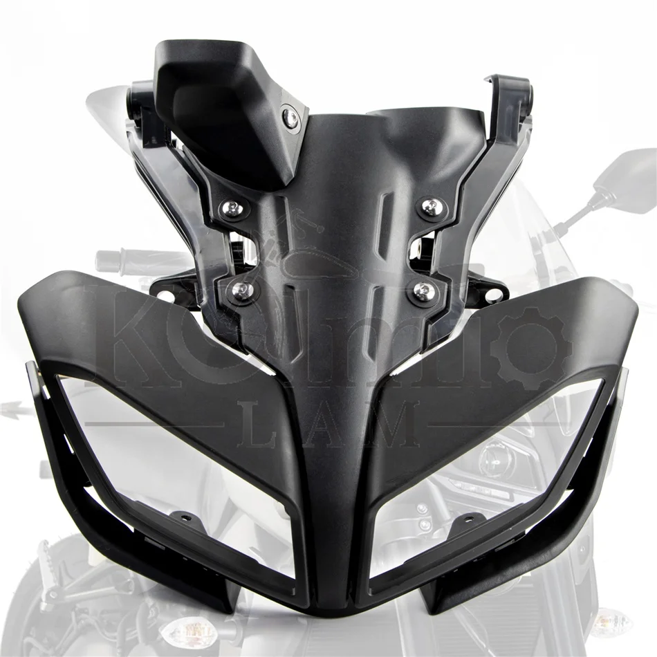 Fit For MT-09 MT09 MT 09 2017 2018 2019 2020 FZ09 FZ 09 FZ-09 Motorcycle Headlight Front Panel Cover Bracket Fairing Cowl Kit