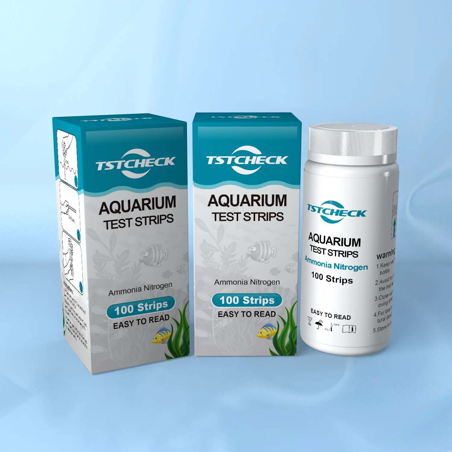 ammonia nitrogen test strip aquarium for tank fresh water and sea water 30seconds!