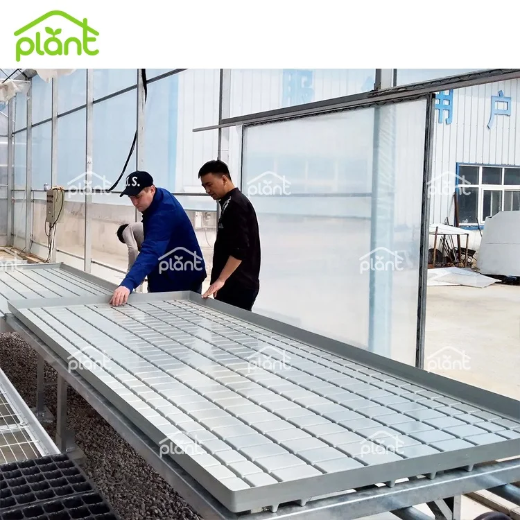 Ebb and Flow Seedbed Greenhouse Grow Table Movable Rolling Bench For Seedling/Breeding