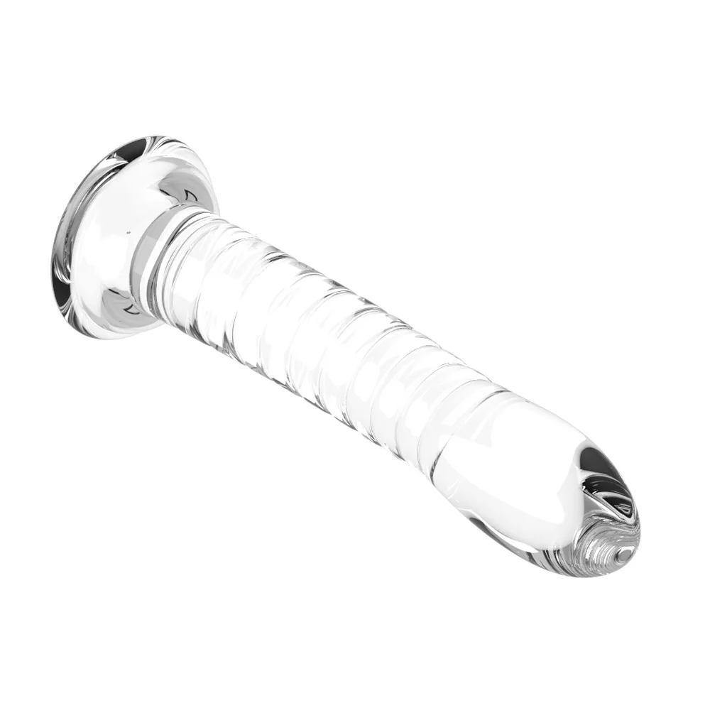 Adult female products Thread simulation dildo Transparent jelly crystal dildo  suction cup dildo anal plug SM