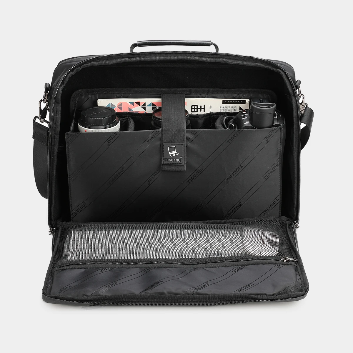 Tigernu new style fashion business office laptop outdoor computer wholesale waterproof men travel trip shoulder bag briefcase