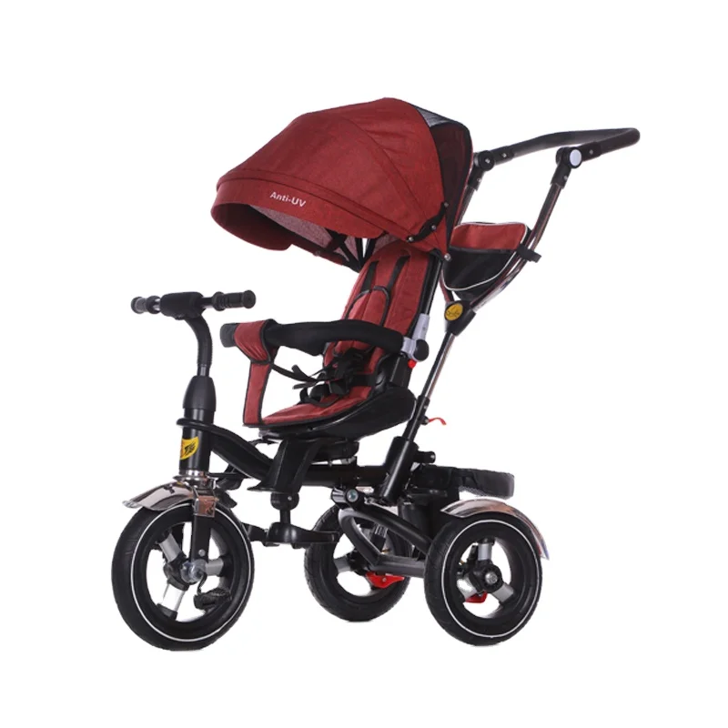 Popular Design Ride on toys kids three wheel bike 3 in 1 baby stroller baby  buggy tricycle/ pram for sale