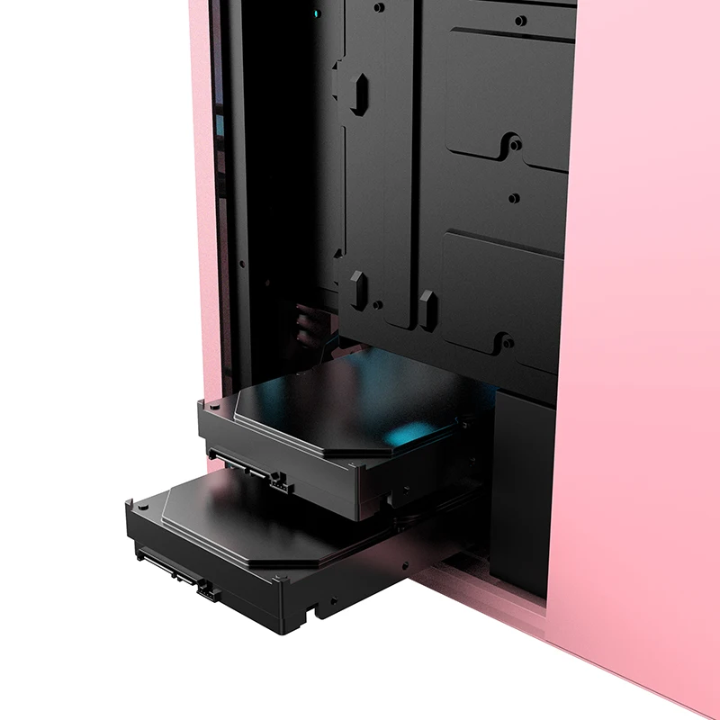 SNOWMAN Custom Logo Pc Gaming Case Quality Factory Led Rgb Gaming Pc Computer Tower Case With Tempered Glass