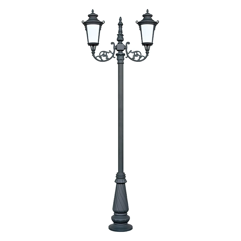 Home Lawn Courtyard Outdoor  Led Garden Light Theme Park Villa Waterproof Road Street Lamp Vintage High Pole garden Lamp