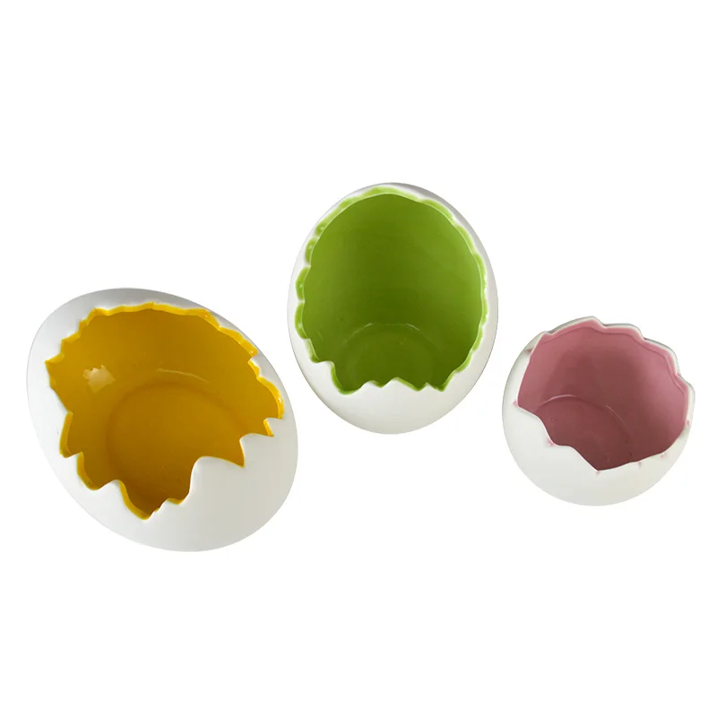 Easter Ceramic Eggshell Ostrich Egg Vase Flower Pot