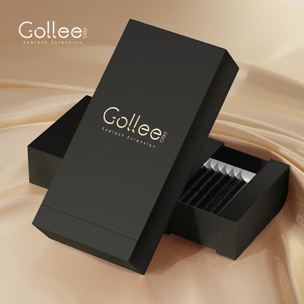 Gollee siberian camellia wholesale professional private label supplies silk faux matte mink individual volume eyelash extensions