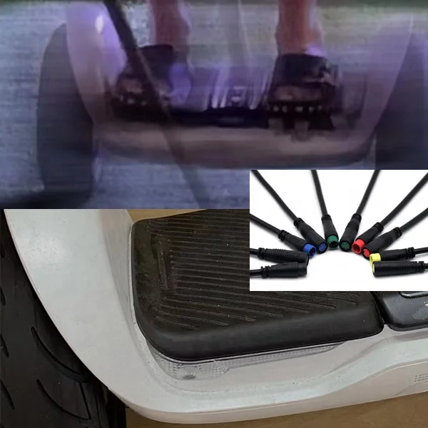 Custom Electrical Bike E-bike Male Female Wire Harness 2 3 4 5 6 Pin M6 M8 IP66 IP65 Waterproof Mini Connector