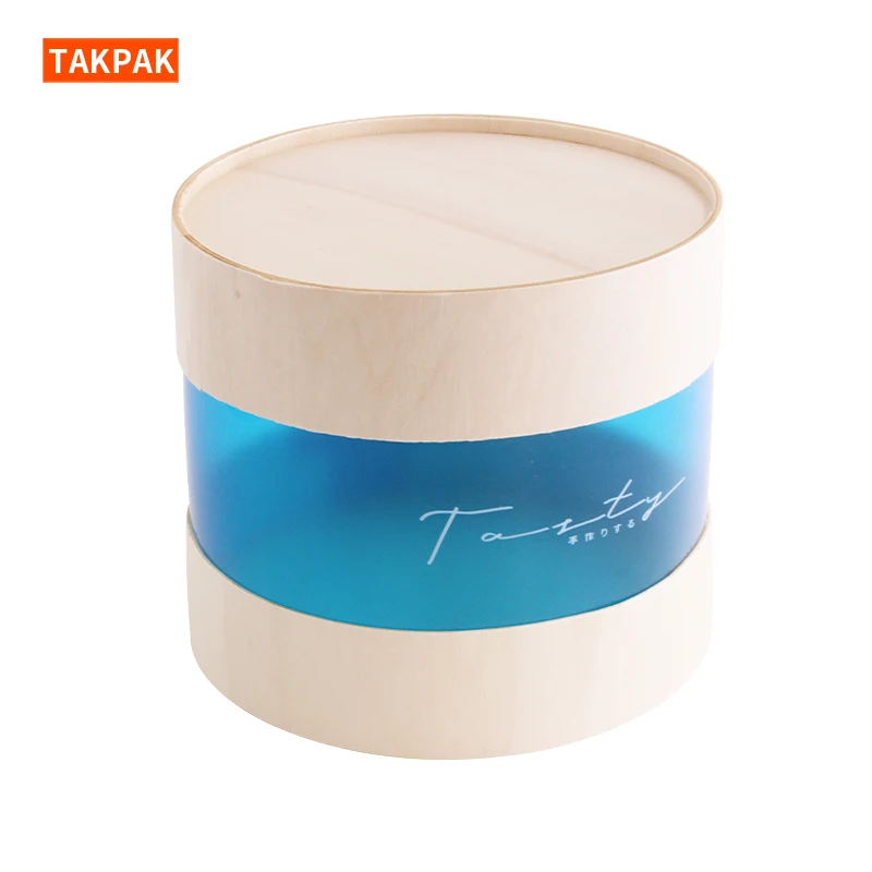 Chinese Wholesale Transparent Gift Box For Holding Trinkets And Snacks Biodegradable Cylindrical Nuts Candy Container