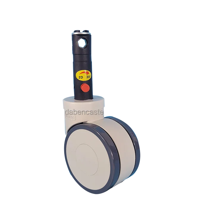 Medical Center Lock Casters for Hospital Furniture 4 Inch
