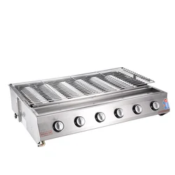 6 Burners High Efficient Infrared Burner Barbecue Grill Commercial Outdoor Smokeless Gas BBQ Grills