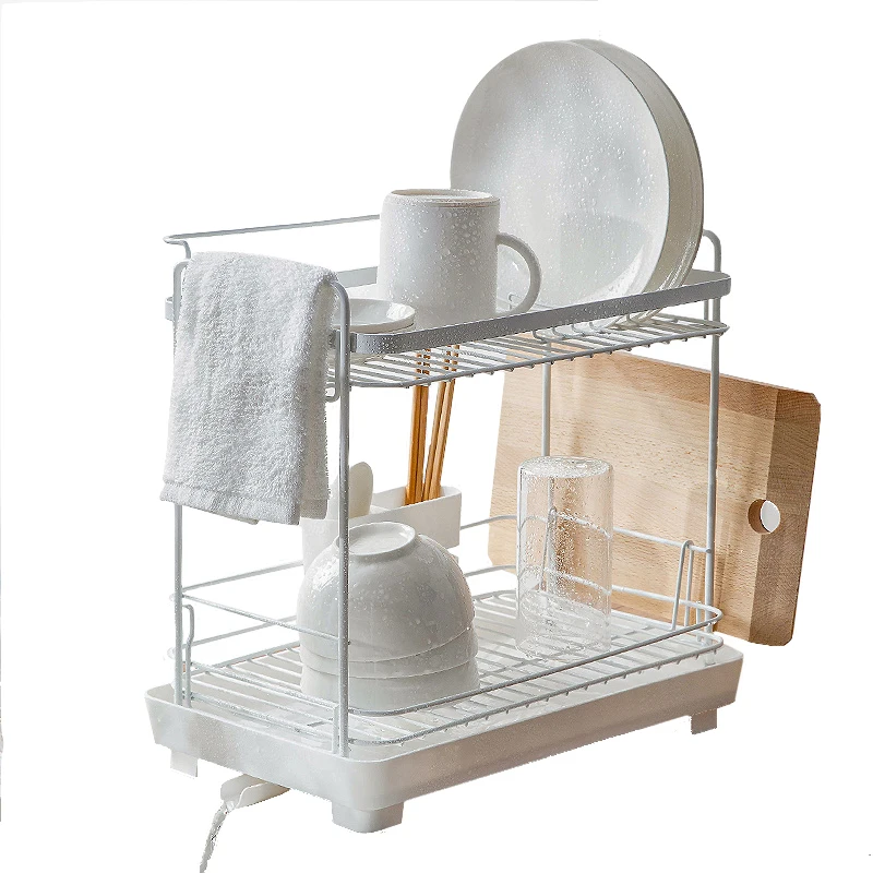 
New Design 2tier Kitchen Multifunctional Storage Drainer Sink Rack 