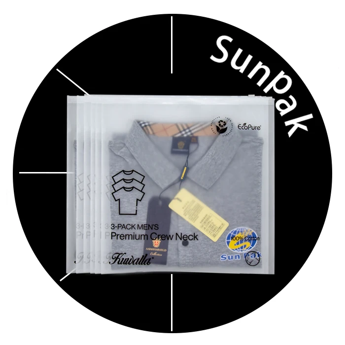 unique zip lock vinyl zipper pouch waterproof bag small biodegradable frosted zipper plastic packaging for clothes