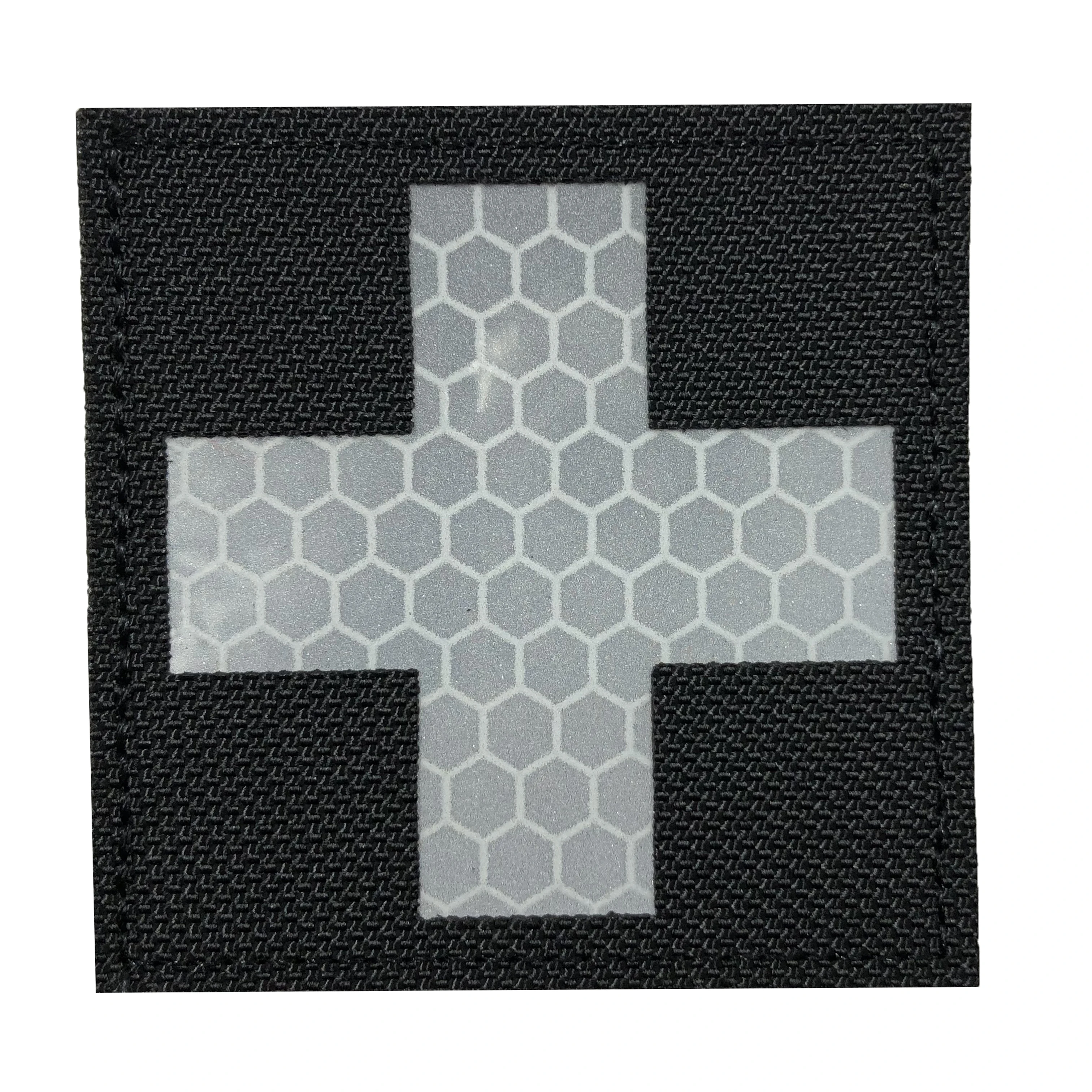 Hot Sale Laser Cutting Custom Patch Laser Cut Medic Black and White Infrared Reflective Patches