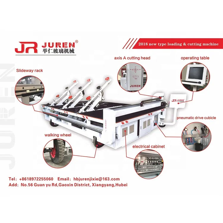 Automatic CNC glass cutting machine for glass making Full Auto Free Shape Processing  Tempered Glass  Machine