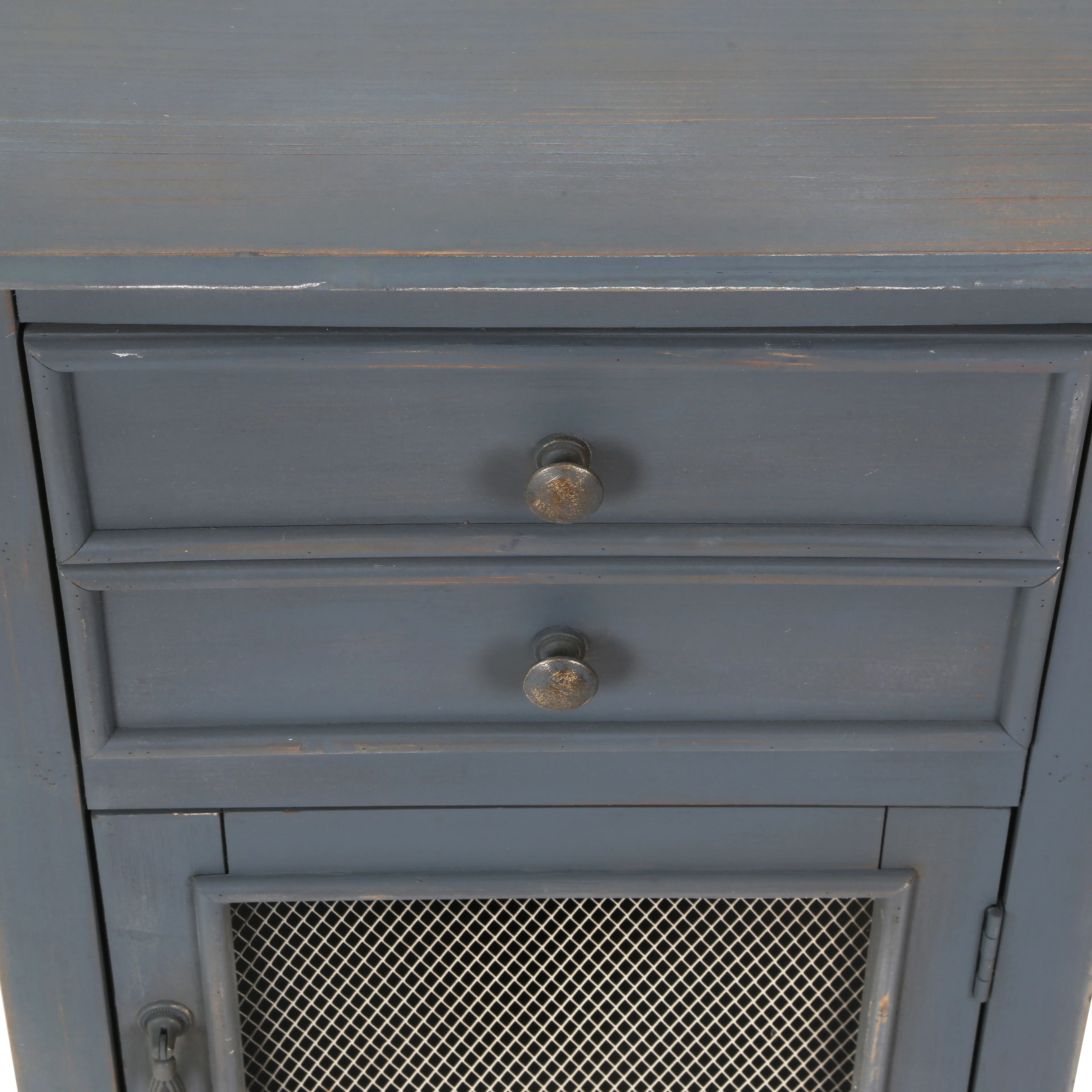 Retro Furniture Multi-Functional Storage Nightstand With 2 Drawers Sideboard Cabinet