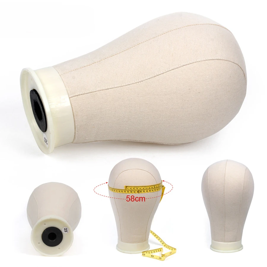 Mannequin Canvas Head Wig Display Styling Wig Stand Hair Extension Tools Wig Making Styling