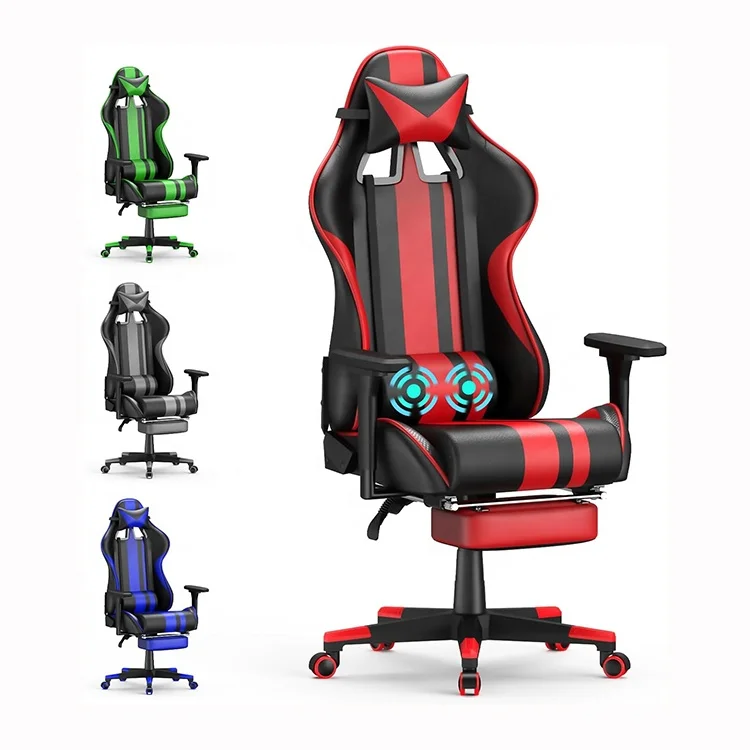 High Quality Oem Pink PU Leather Luxury Mesh Cheap Red Massage Brazil Sillas Gaming Racing PC Office Gaming Chair with Speakers