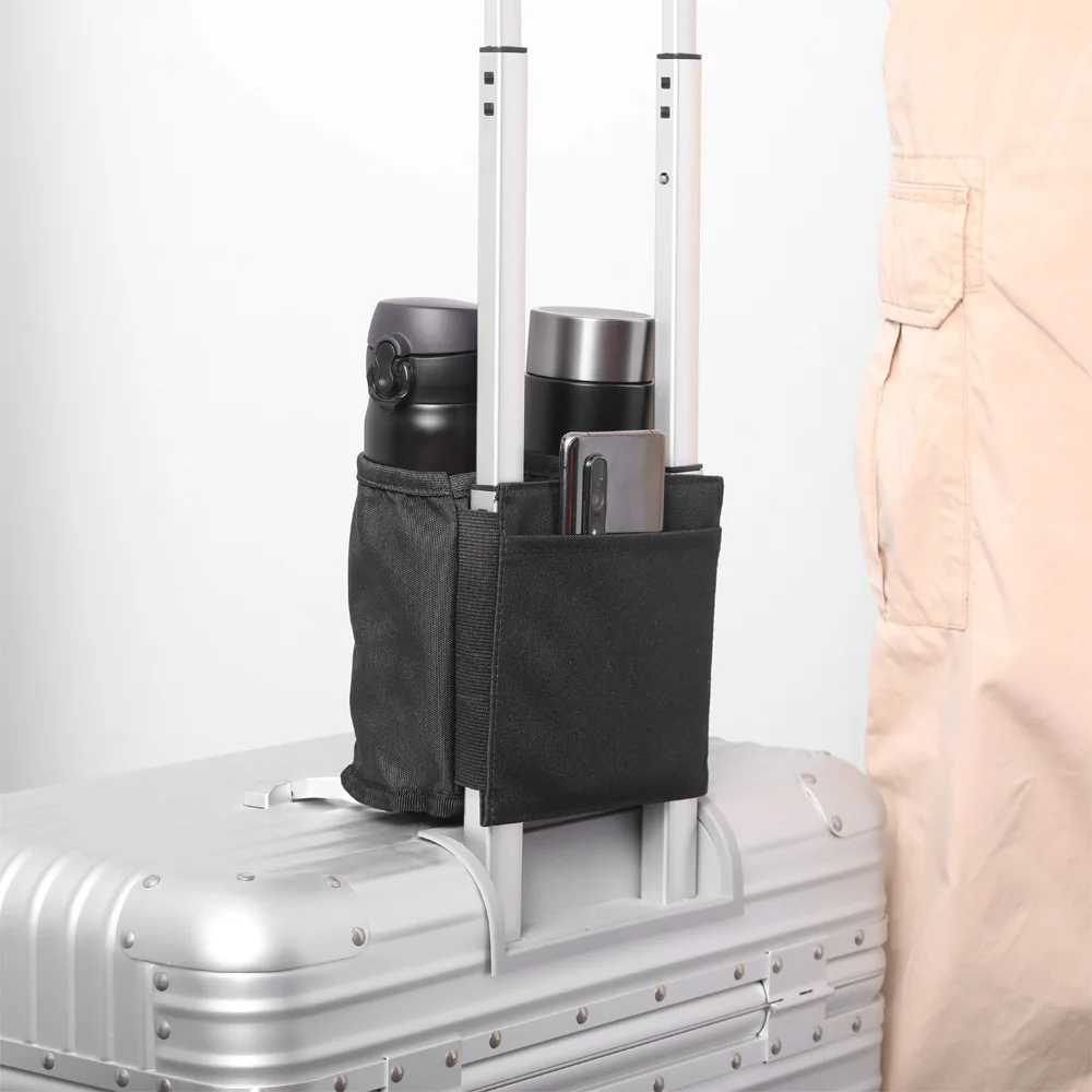 Factory Wholesale Custom Luggage Cup Holder Water Cup And Passport Storage Bag Airport Milk Tea Beverage Cup Cover