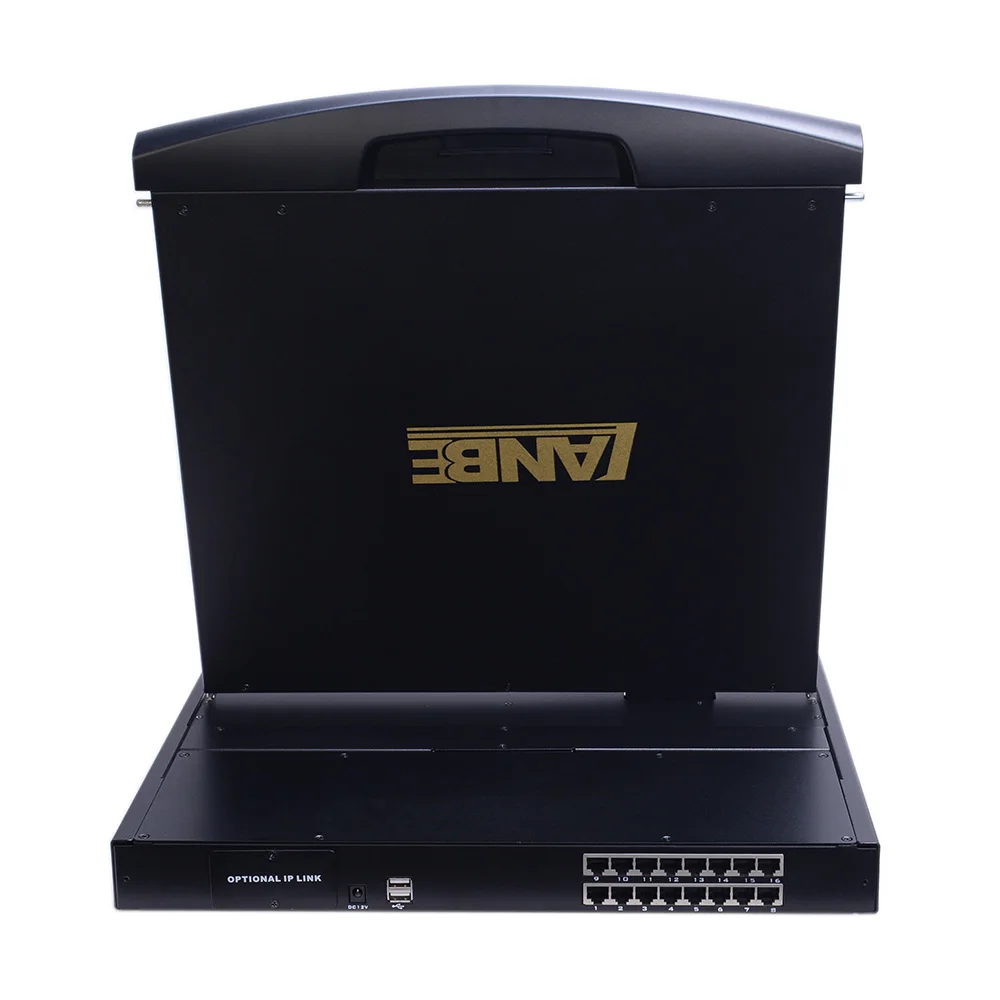 Premium Product Max Direct Connects 256 CAT5 LCD 16 Port 19 Inch KVM Console Switch