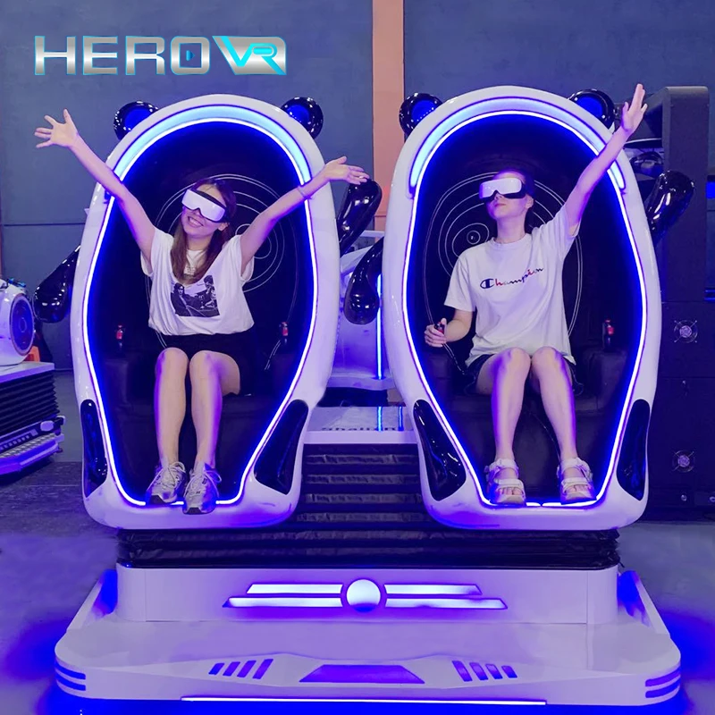 HEROVR Arcade Room High Quality Images 9D Vr Roller Coaster Game Machine Simulator