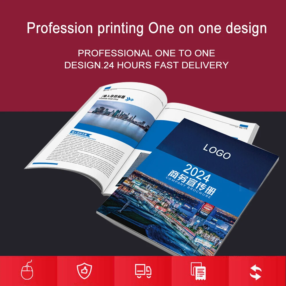 Digital Printing Service on A4 Size Art Paper Kraft Coated Offset Duplex Board Newsprint for Book Brochures