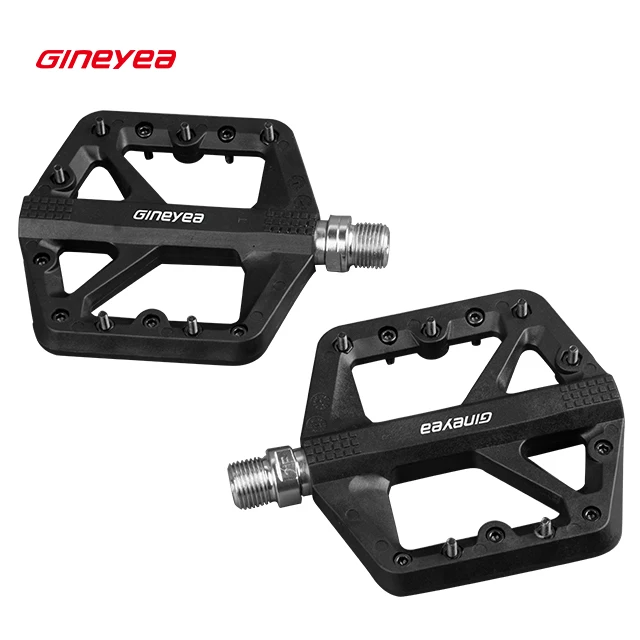 MTB Bike Pedal Nylon Fiber Non-Slip 9/16 Inch Bicycle Platform Flat Pedals