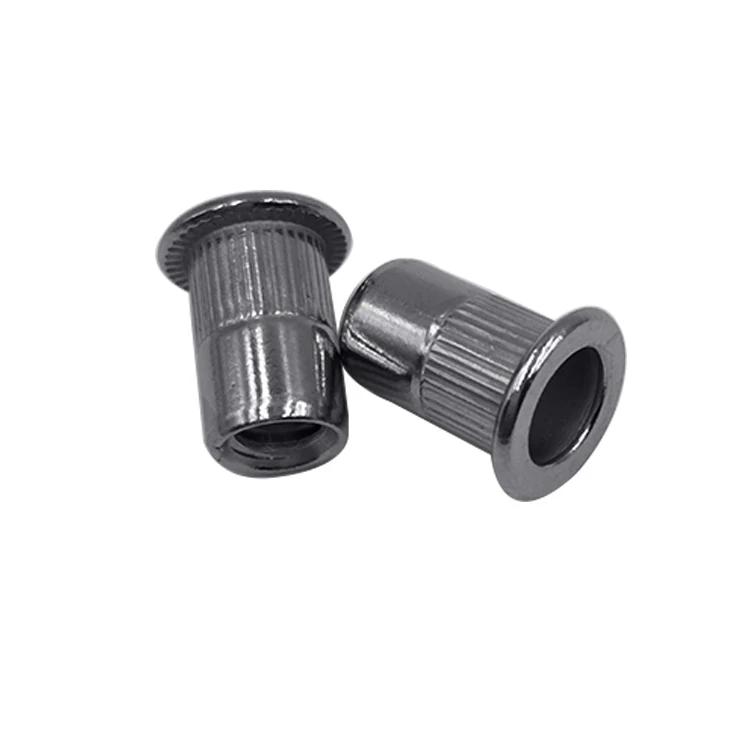 M3M4M5M6M8M10 Rivet Nuts Zinc Plated Carbon Steel Flat Head Insert rivnut Cylindrical Head Blind Rivet Nuts Supplier