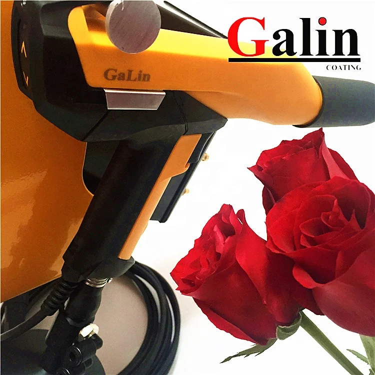 Manual electrostatic lab powder coating spray gun with powder coating equipment