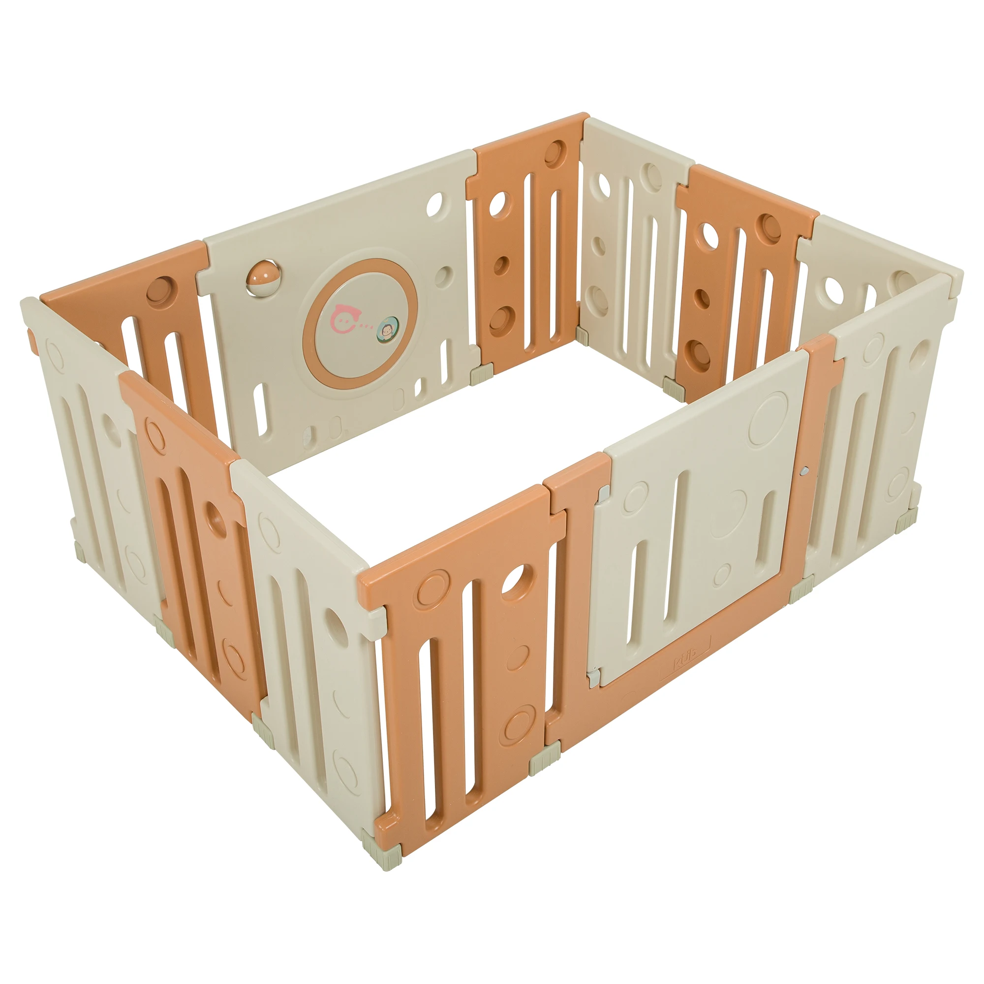 
10+2 Panel Bubble Portable Plastic Baby Playpen Durable Indoor Kid Play Fence Play Yard 