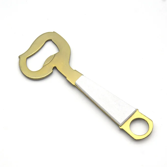 Stainless Steel Golden Wooden Handle Kitchen Bar Personalized Tool Beer And Beverage Bottle Opener