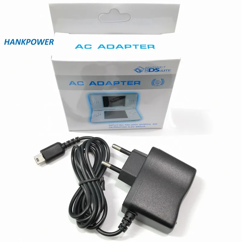 Factory wholesale EU US Plug Power Charger Cables AC Adapter for Nintendo NDS Lite NDSL game Console charging cable