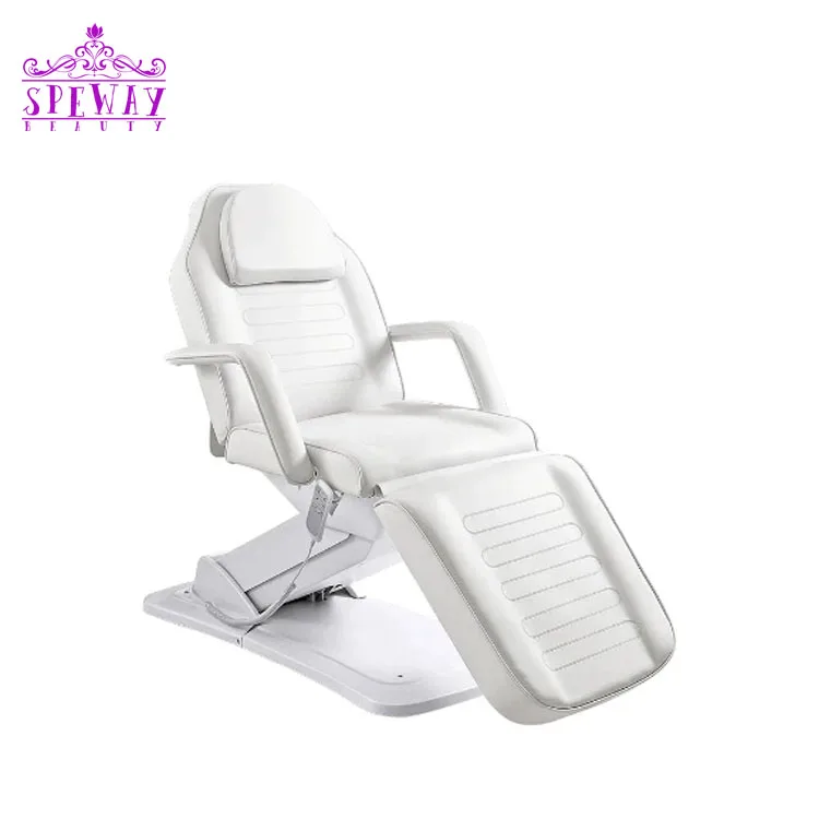 Electric Facial Beauty Salon White Eyelash Bed Medical Spa Massage Treatment Table Podiatry Chair Beauty Massage Bed