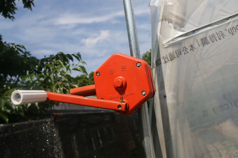 Greenhouse Curtain Ventilation System Sidewall Manual Roll Up Motor