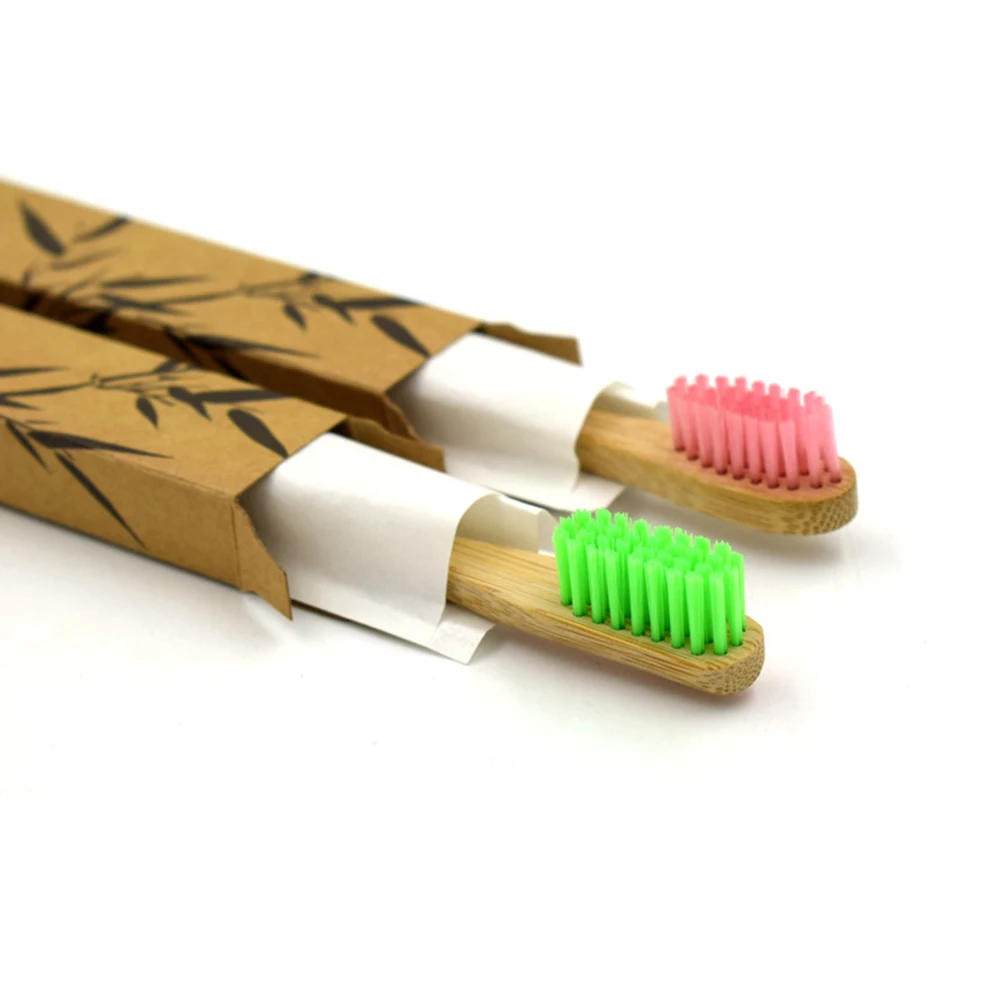 Kids Toothbrush Soft Bristle Wooden Tooth Brush Eco-friendly Bamboo Toothbrush