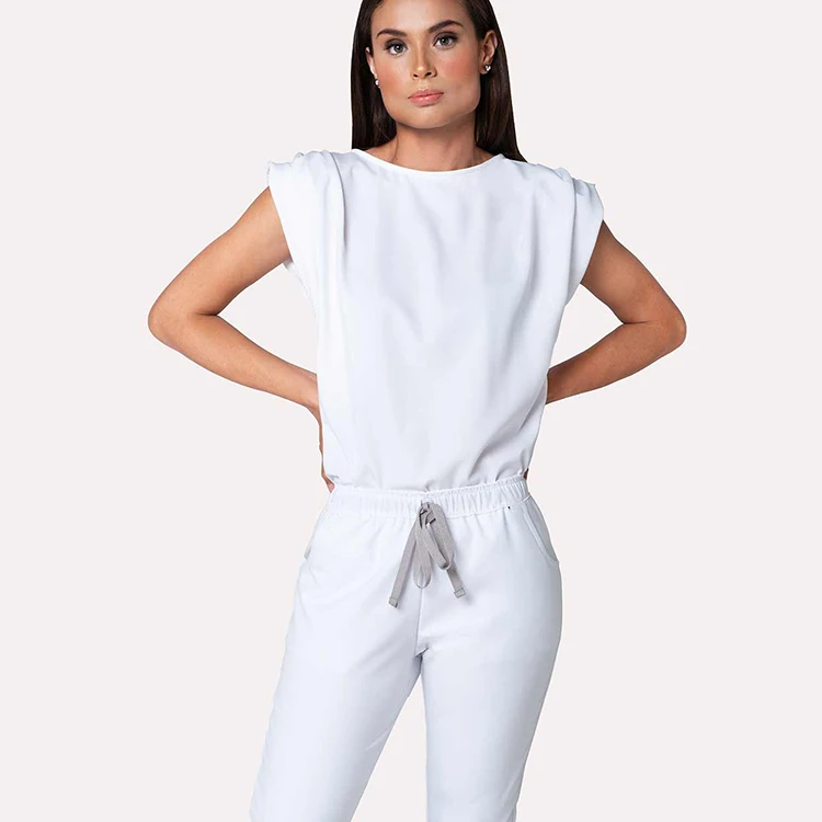 Fast Delivery Medical Uniform Scrub Women Top Jogger Scrub Anti Wrinkle Sets Nurse Uniforms