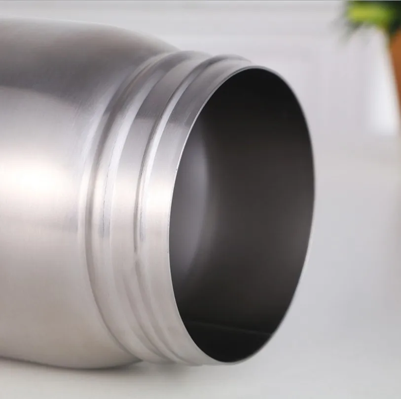 Double Wall 16oz Stainless steel Insulated water bottle travel cup coffee mug Mason jar With Handle