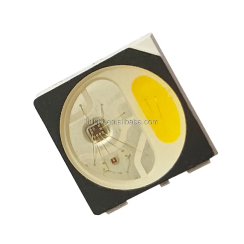 Dream color digital Diode rgbws(rgbww) rgbnw rgbcw SK6812 sramt IC embed 5050 RGBW SMD LED chip SKC6812RGBW white/black face top