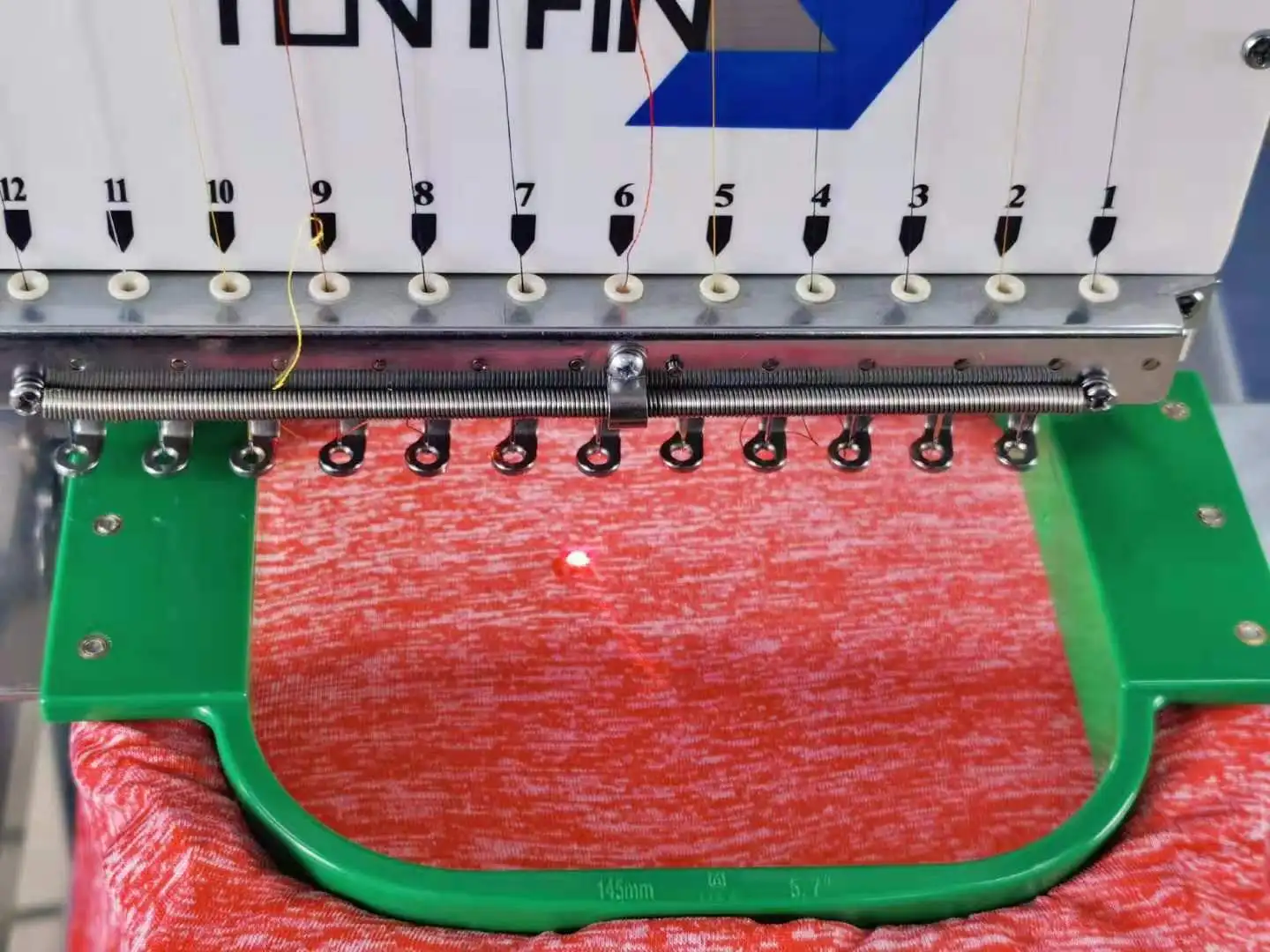 Yonthin 12/15 needles single head computer embroidery machines prices used for hat clothes t-shirt_15