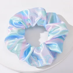 Colorful Printing Scrunchies Soft Elastic Hair Ties for Women Teenage Girls Ponytail Holders