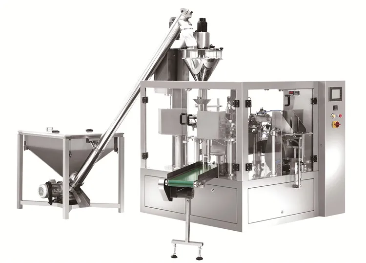 Fully Automatic Doypack Roasted Corn Filling Candy Bagging Sugar Packing Machine