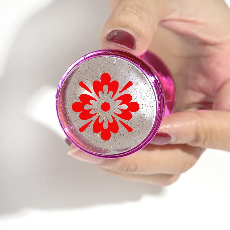 Nail Art Set Printing Tools Silicone Stamp Head 6 Colors Metal Body Silicone Nail Stamper