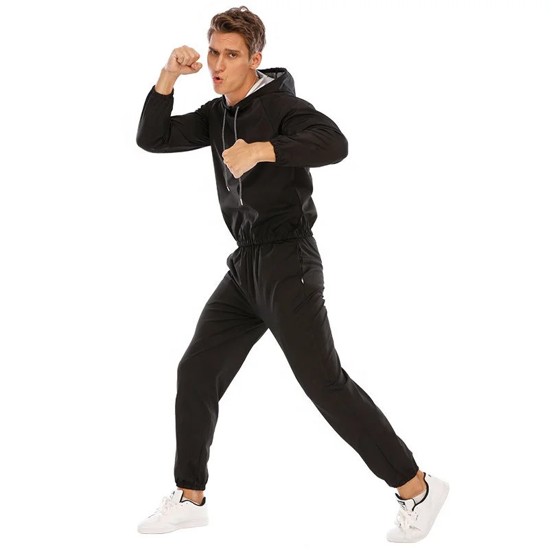 Custom logo training running fitness clothing high elastic plus size lose weight burning fat men women sweat suits