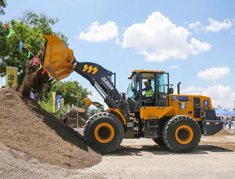 XCMG Official ZL50GN 5 ton cheap used China brand front wheel loader machine price list for sale