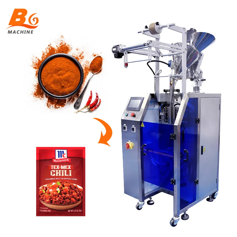 Factory price automatic small pouch spices powder packing machine red chili pepper powder packaging machines