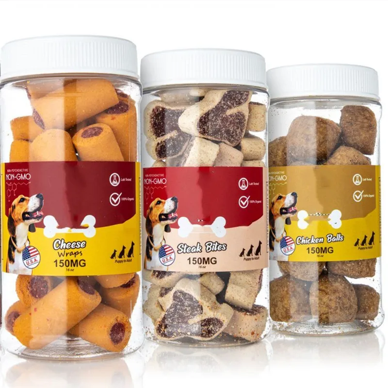 
Wholesale Dog Food Cat Food Royal Canin Pet Chicken Balls Flavor CBD Pet Treats and Food 150MG 