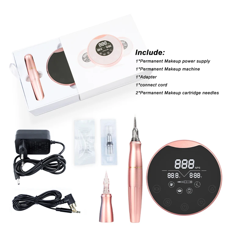 Microblading Biomaser P90 dermografo профессиональная машинка для перманентного макияжа боди-арта татуировки с длинными волосами