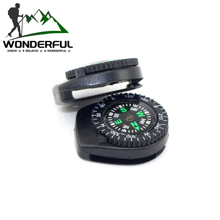 Customize Multi Size Bulk Mini Outdoor Removable Button Compass With Clip