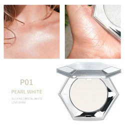 High quality diamond multi-color highlights powder cake for girls