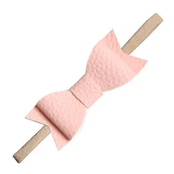 Nylon Kids Headbands Simple Design Newborn Baby Girl Hair Band Elastic Soft Fabric Flower Baby Bow Custom Thin Headband