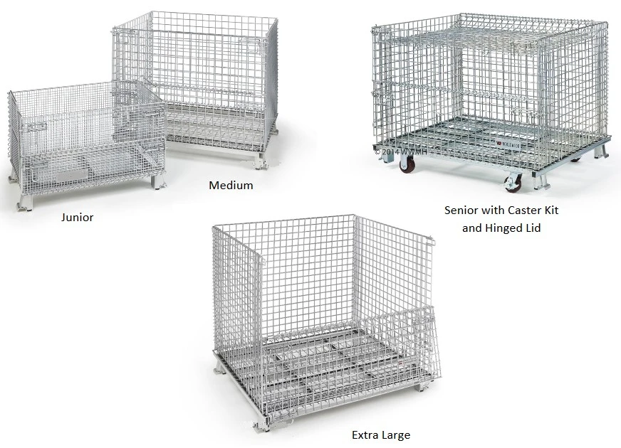 High quality storage pallet mesh collapsible metal wire  mesh  pallet cage